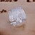 Недорогие Модные кольца-Заявление Серебряный Серебрянное покрытие Дамы Необычные Уникальный дизайн / Жен.