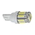 cheap Light Bulbs-2pcs 1W T10 LED W5W Car Bulb Wedge Map Lamp Light 10 leds SMD 7020 Cold White DC 12V