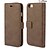 cheap Cell Phone Cases &amp; Screen Protectors-Case For Apple iPhone 6s Plus / iPhone 6s / iPhone 6 Plus Card Holder / with Stand Full Body Cases Solid Colored Hard Genuine Leather