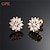 cheap Earrings-OPK®Cute/Party/Work/Casual Gold Plated Stud Snow Earrings