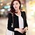 cheap Women&#039;s Blazer&amp;Suits-Spring Blazer Short Solid Colored White / Black / Fuchsia