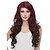 cheap Synthetic Trendy Wigs-Synthetic Wig Curly Kinky Curly Natural Wave Natural Wave Kinky Curly Asymmetrical Wig Burgundy Long Red Wine Synthetic Hair 22 inch Women&#039;s Natural Hairline Burgundy