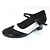 cheap Swing Shoes-Men&#039;s Women&#039;s Dance Shoes Swing Shoes Heel Chunky Heel Customizable Black and White / Black and Red / Blue