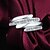 זול Fashion Ring-טבעת הטבעת זירקונה מעוקבת כסף כסף סטרלינג זירקון זירקוניה מעוקבת הצהרה אופנתי / בגדי ריקוד נשים