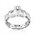 זול Fashion Ring-טבעות אופנתי Party תכשיטים פלדה נשים טבעות רצועה 1pc,מידה אחת One Size כסף