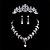 levne Sady šperků-Dámské Stříbrná Sady šperků Náušnice Šperky Stříbrná Pro Párty Svatební Zvláštní příležitosti Výročí Narozeniny Dar / Zásnuby