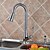 cheap Kitchen Faucets-Contemporary Pull-out/­Pull-down Deck Mounted Pre Rinse Pullout Spray Ceramic Valve One Hole Single Handle One Hole Chrome , Kitchen