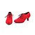 זול נעלי ריקוד-נשים מודרני עדרים עקבים שרוכים עקב נמוך אדום 5 - 7 ס&quot;מ ללא התאמה אישית
