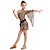 Χαμηλού Κόστους Παιδικά Ρούχα Χορού-Λάτιν Χοροί Φορέματα Γυναικεία Εκπαίδευση / Επίδοση Mohair Λεοπαρδαλί Φυσικό Φόρεμα / Ζώνη / Λατινικοί Χοροί