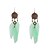 cheap Earrings-Women&#039;s Drop Earrings Dangling Dangle Feather Luxury Rhinestone Feather Imitation Diamond Earrings Jewelry White / Green For Wedding Party Daily Casual Sports