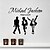 cheap Wall Stickers-Wall Stickers Wall Decals, Michael Jackson Band PVC Wall Stickers