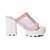 cheap Women&#039;s Sandals-Women&#039;s Shoes Chunky Heel Slingback Slippers Dress Blue/Pink/White