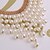 abordables Colliers perles-Colliers Fantaisie Femme Perle Franges Mode Européen Style Simple Écran couleur Colliers Tendance Bijoux pour Soirée