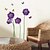 cheap Wall Stickers-Wall Stickers Wall Decals, Purple Butterfly Flower PVC Wall Stickers