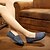 Χαμηλού Κόστους Γυναικείες Παντόφλες &amp; Μοκασίνια-Γυναικεία παπούτσια - Μοκασίνια - Καθημερινά - Επίπεδο Τακούνι - Στρογγυλή Μύτη - Πανί - Γκρι / Ναυτικό Μπλε