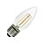 billiga Glödlampor-E26/E27 LED-glödlampor C35 COB 400 lm Varmvit Dimbar / Dekorativ AC 110-130 V