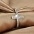 tanie Biżuteria religijna-Damskie Pierścień Srebro standardowe Srebrny Krzyż Koło Krzyża damska Moda Modne pierścionki Biżuteria Srebrny Na Codzienny