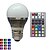 billiga Glödlampor-LED-globlampor E26 / E27 A50 1 LED-pärlor Högeffekts-LED Bimbar Fjärrstyrd Dekorativ RGB 85-265 V / 1 st / RoHs