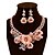cheap Jewelry Sets-Crystal Jewelry Set - Vintage, Party, Work Include Brown / Pink / Light Blue For Party