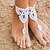 cheap Body Jewelry-Anklet feet jewelry Ladies Women&#039;s Body Jewelry For Christmas Gifts Wedding Fabric Flower Pink White Black