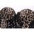 billiga Korsetter och shapewear-shapewear formning toppar poly-bomull leopardmönstrad 2 st svart / leopard sexiga underkläder shaper