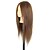 cheap Tools &amp; Accessories-18 inch blended hair salon female mannequin head no make up color brown