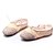Χαμηλού Κόστους Παπούτσια Μπαλέτου-Γυναικεία Παπούτσια μπαλέτο Χωρίς Τακούνι Επίπεδο Τακούνι Δέρμα Πανί Κορδόνια Μαύρο / Κόκκινο / μπεζ