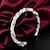 Недорогие Элегантные браслеты-Браслет разомкнутое кольцо Для вечеринки Для офиса На каждый день Серебрянное покрытие Браслет Ювелирные изделия Серебряный Назначение Для вечеринок