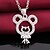 cheap Necklaces-Women&#039;s Sterling Silver Cubic Zirconia Rhinestone - Round Single Strand Animal White Necklace For Wedding Party Special Occasion