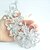cheap Brooches-Wedding Accessories Silver-tone Clear Rhinestone Crystal Bridal Brooch Wedding Deco Flower Wedding Brooch Bridal Bouquet