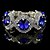 abordables Brazaletes-Mujer Cristal Pulseras charm Brazalete de Cuentas Redondas damas Elizabeth Locke Diario Cristal Pulsera pulsera Azul / Verde Para Fiesta Boda Casual Diario Mascarada Fiesta de Pedida de Mano