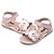 cheap Girls&#039; Shoes-Girls&#039; Sandals Flat Heel Sparkling Glitter / Flower / Magic Tape Calf Hair Comfort / Slingback Summer White / Pink / TPU (Thermoplastic Polyurethane)