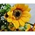 halpa Tekokukat-Keinotekoinen Flowers 1 haara Pastoraali Tyyli Auringonkukat Pöytäkukka