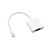 cheap DisplayPort Cables &amp; Adapters-White Mini DisplayPort to VGA Female Adapter for MacBook 20cm