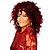 cheap Synthetic Trendy Wigs-Synthetic Wig Curly Style Capless Wig Red Red Synthetic Hair Red Wig