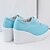 cheap Women&#039;s Oxfords-2017 New Arrivals Women&#039;s Shoes Best Seller Canvas Wedge Heel Platform/Creepers/Round Toe Fashion Sneakers Outdoor/Casual Blue/White