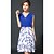 cheap Women&#039;s Dresses-Women&#039;s Sexy Casual Print Cute Plus Sizes Inelastic Sleeveless Above Knee Dress (Chiffon)