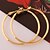 cheap Earrings-Women&#039;s Hoop Earrings Creoles Earrings Classic Stylish Oversized Simple Oversized Cool Gold Plated Earrings Jewelry Gold For Party Daily Holiday Club 1 Pair