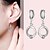 cheap Earrings-Women&#039;s AAA Cubic Zirconia Stud Earrings Clip Earrings - Zircon, Cubic Zirconia, Silver Plated Luxury, Simple Style Silver For Wedding Party Daily