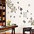 billige Vægklistermærker-wall stickers wall decals stil sommerfugle flyver rundt blomster pvc wall stickers