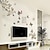 cheap Wall Stickers-Wall Stickers Wall Decals Style Butterflies Fly Around Flowers PVC Wall Stickers