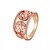 tanie Modne pierścionki-Duże pierścionki Cyrkon Kryształ górski Pozłacane sztuczna Diament Modny Rose Golden Biżuteria Ślub Impreza Codzienny 1szt