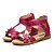 preiswerte Mädchenschuhe-Mädchen Sandalen Flacher Absatz Applikationen / Reißverschluss / Blume Leder Komfort / Fersenriemen Sommer Pfirsich / TPU (thermoplastisches Polyurethan)