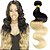olcso Ombre copfok-3 csomag Brazil haj Hullámos haj Klasszikus Szűz haj Ombre Emberi haj sző Human Hair Extensions