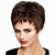 abordables Perruques Synthétiques Sans Bonnet-Perruque Synthétique Droit Kardashian Coupe Dégradée Court Bob Perruque Court Noir Cheveux Synthétiques Femme Ligne de Cheveux Naturelle Noir