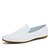 abordables Zapatillas sin cordones y mocasines de hombre-Hombre Zapatos Semicuero Primavera / Verano / Otoño Confort Tacón Plano Blanco / Negro