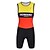 abordables Ropa Triatlón Mujer-Ropa de Ciclismo Personalizada Hombre Mujer Sin Mangas Traje Tri - Rojo / amarillo # 12 Bicicleta Transpirable, Diseño Anatómico, Bolsillo trasero / Alta elasticidad