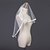 cheap Wedding Veils-Two-tier Ribbon Edge Wedding Veil Elbow Veils with Ribbon Tie 31.5 in (80cm) Tulle / Oval