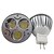 abordables Ampoules électriques-180lm GU5.3(MR16) Spot LED MR16 3 Perles LED LED Haute Puissance Blanc Chaud / Blanc Froid 12V / 85-265V