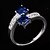 cheap Rings-Women&#039;s Statement Ring - Zircon, Cubic Zirconia, Imitation Diamond Fashion 6 / 7 / 8 / 9 / 10 Blue For Wedding Party Daily